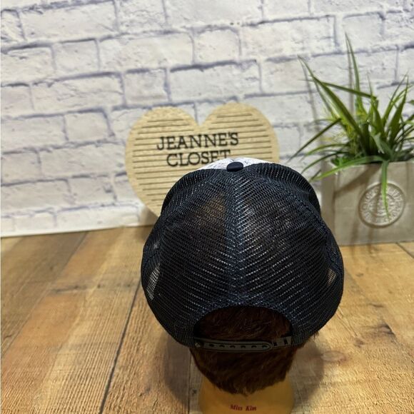 Renan Ozturk Trucker Cap Hat Black Diamond Flat Bill Snap Back Mesh Navy Blue - Picture 5 of 7